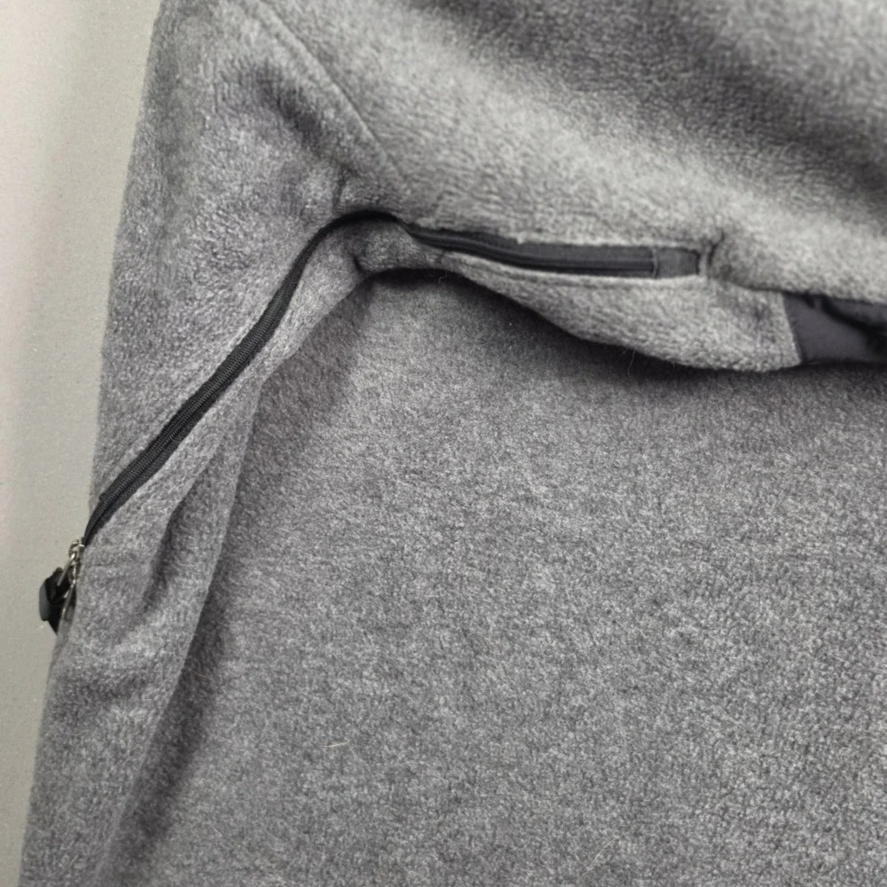 The North Face VTG Mens Large Denali Polartec 300 Fleece Jacket Charcoal Black
